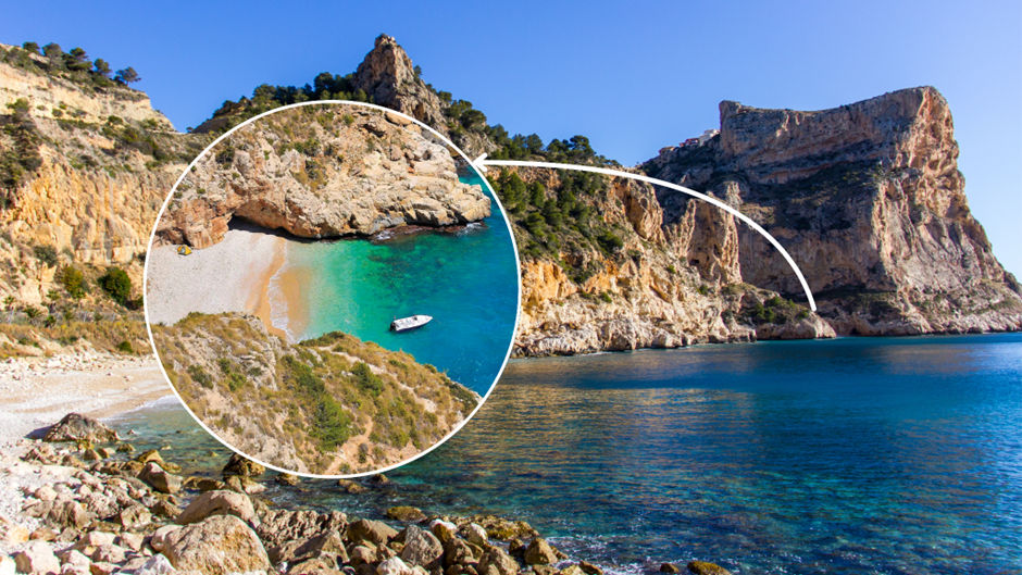 Cala dels Testos donde esta